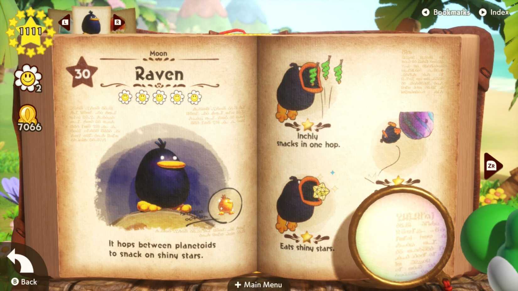 A raven appears in Yoshi and the Mysterious Book.