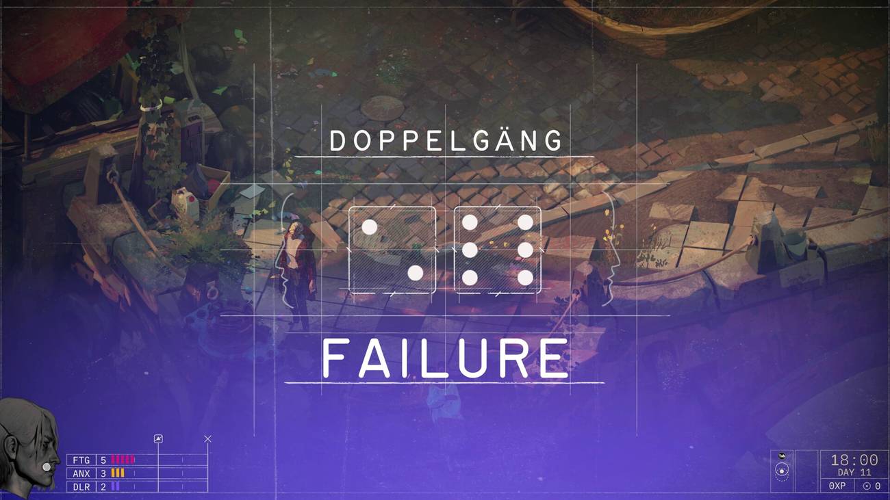 A failure is rolled in Zero Parades.