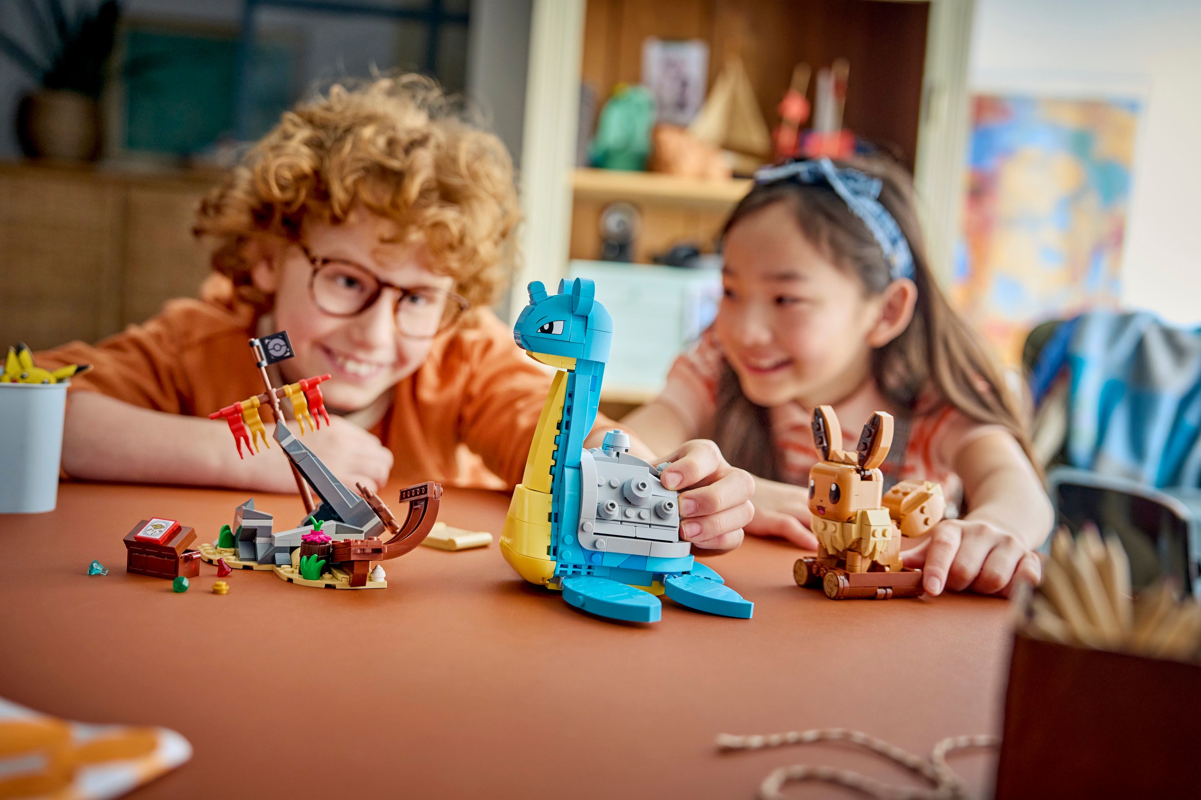 Eevee and Lapras's Treasure Hunt Lego set