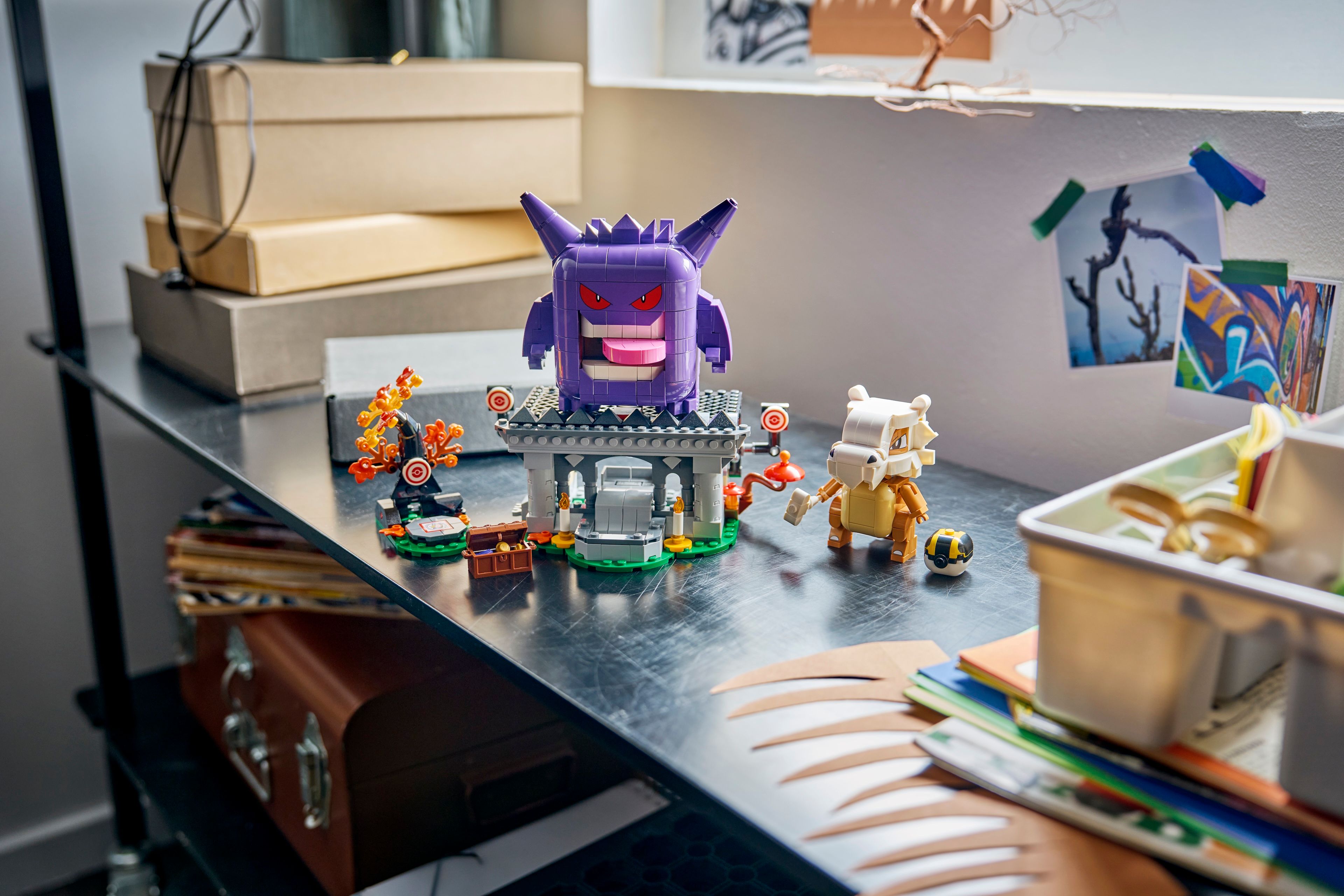 Cubone and Gengar's Spooky Showdown Lego set