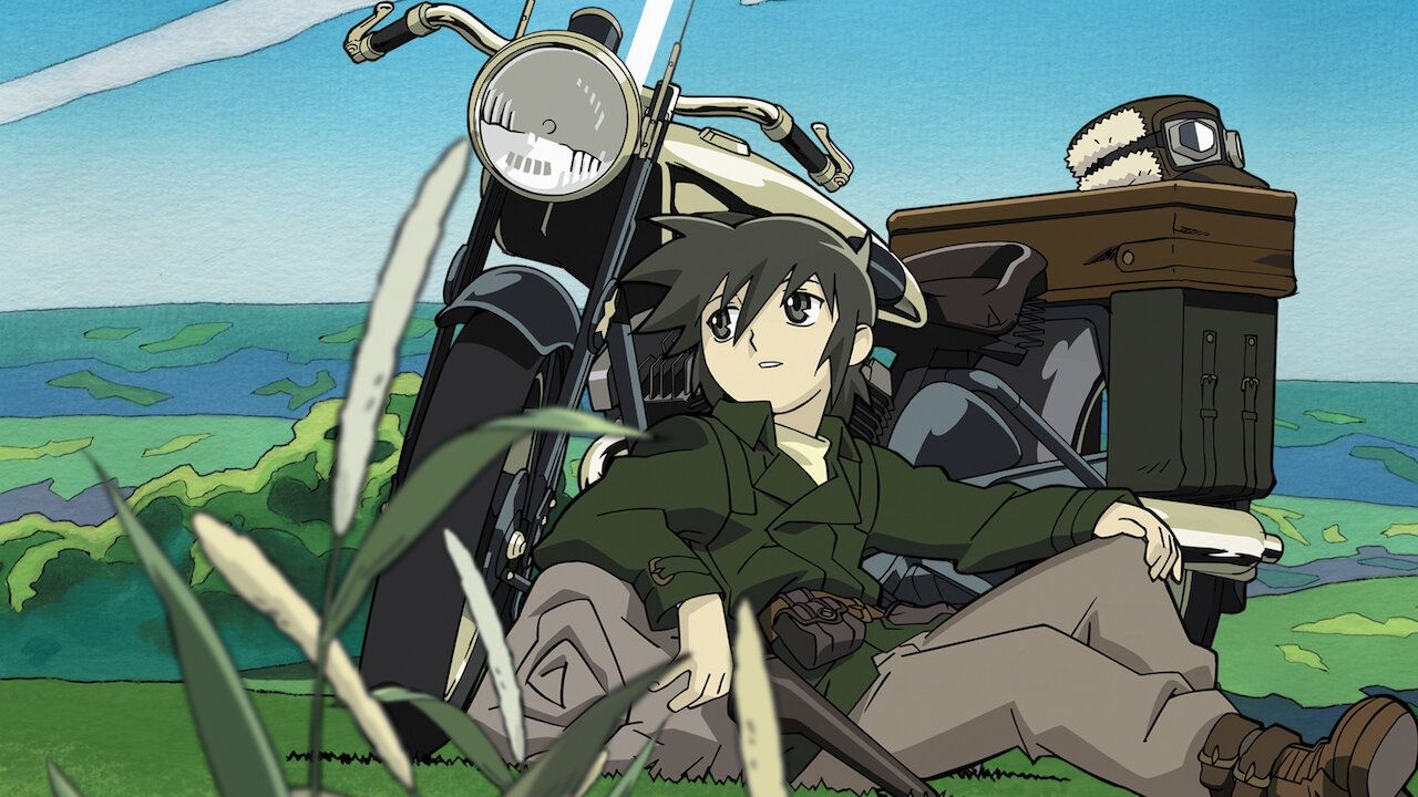 Kino and her motorcycle