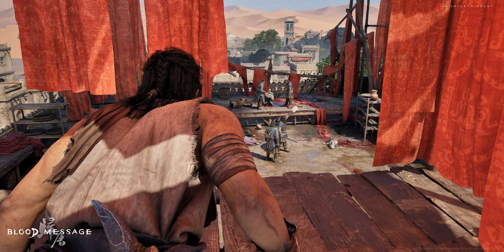 Sneaking up on enemies in Blood Message