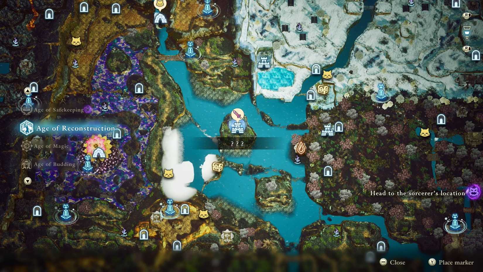 The Adventures of Elliot screenshot showing the location of the Leyftstaf
