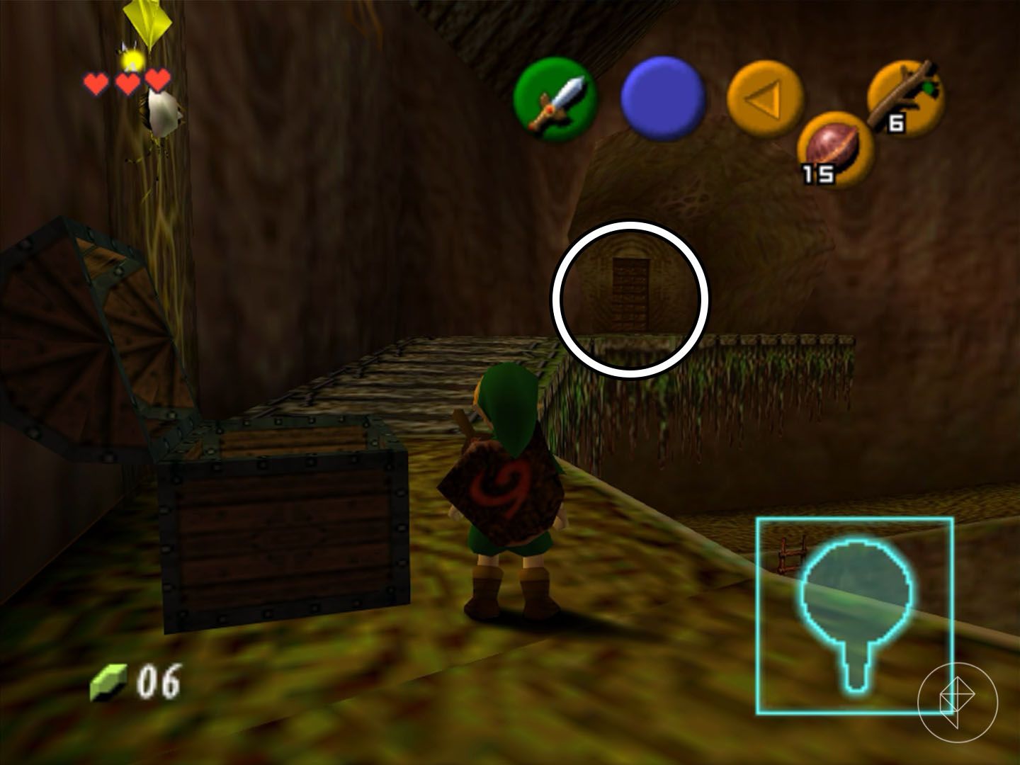 Link at the entrance to the Slingshot chamber.