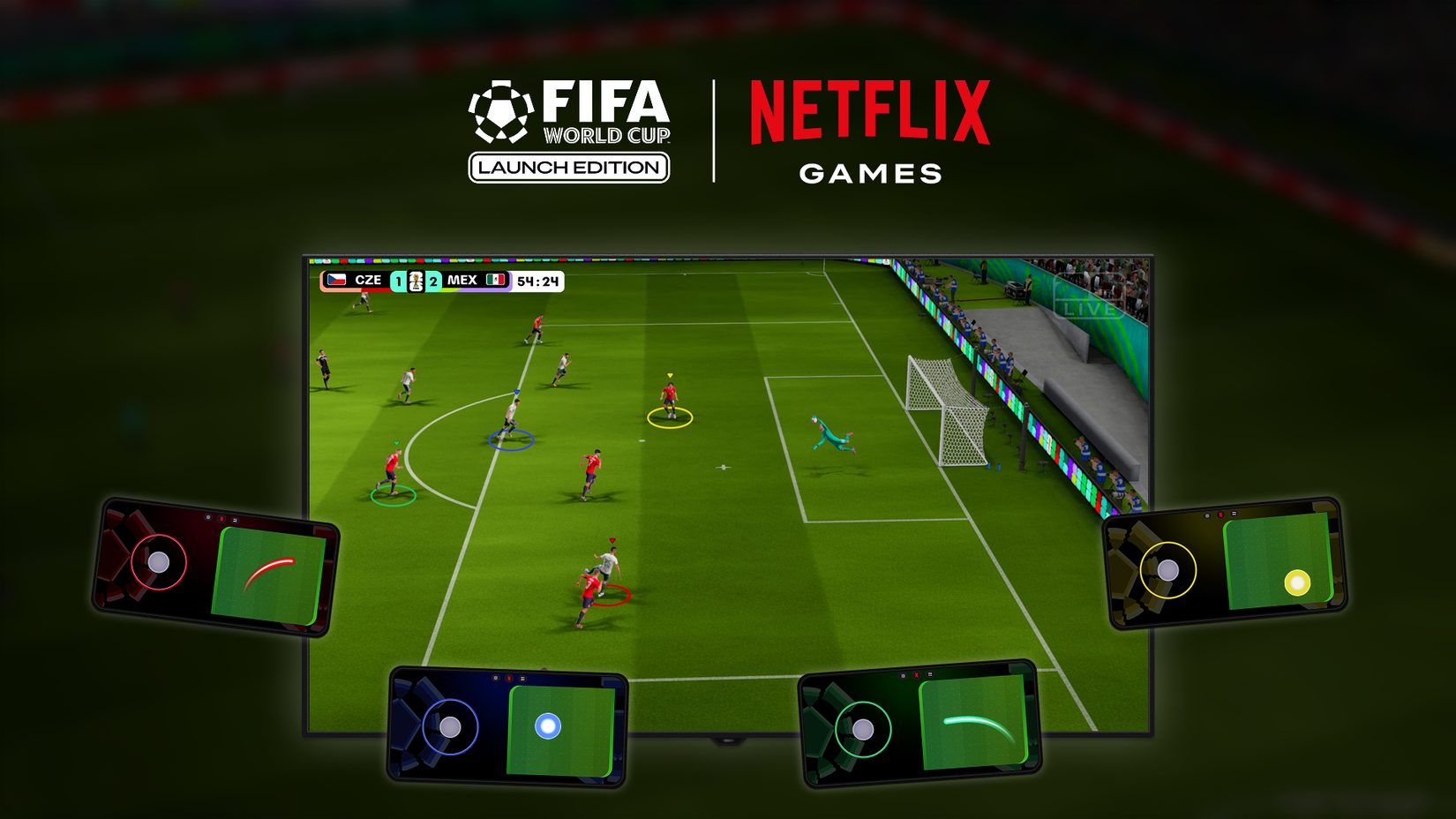 Soccer team plays football in Netflix FIFA World Cup