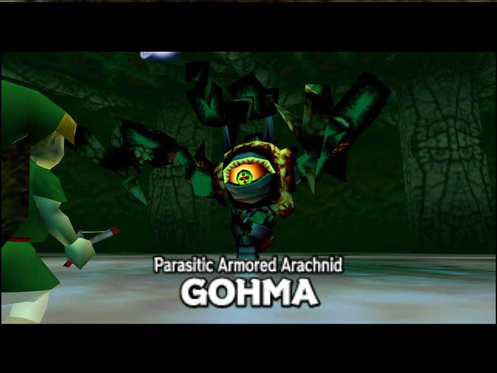 Gohma, chefe parasita de Ocarina of Time.