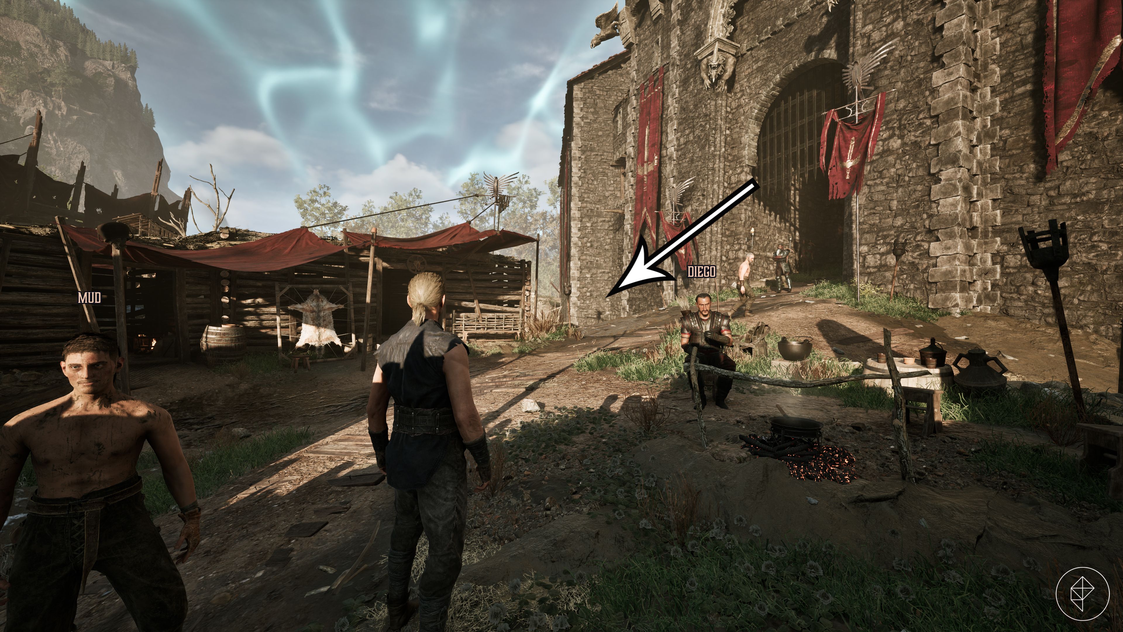 Path guide leading to Mordrag in the Gothic 1 Remake.