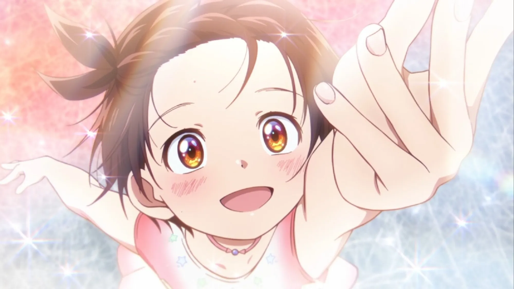 Inori Yuitsuka looks happy while skating in Medalist