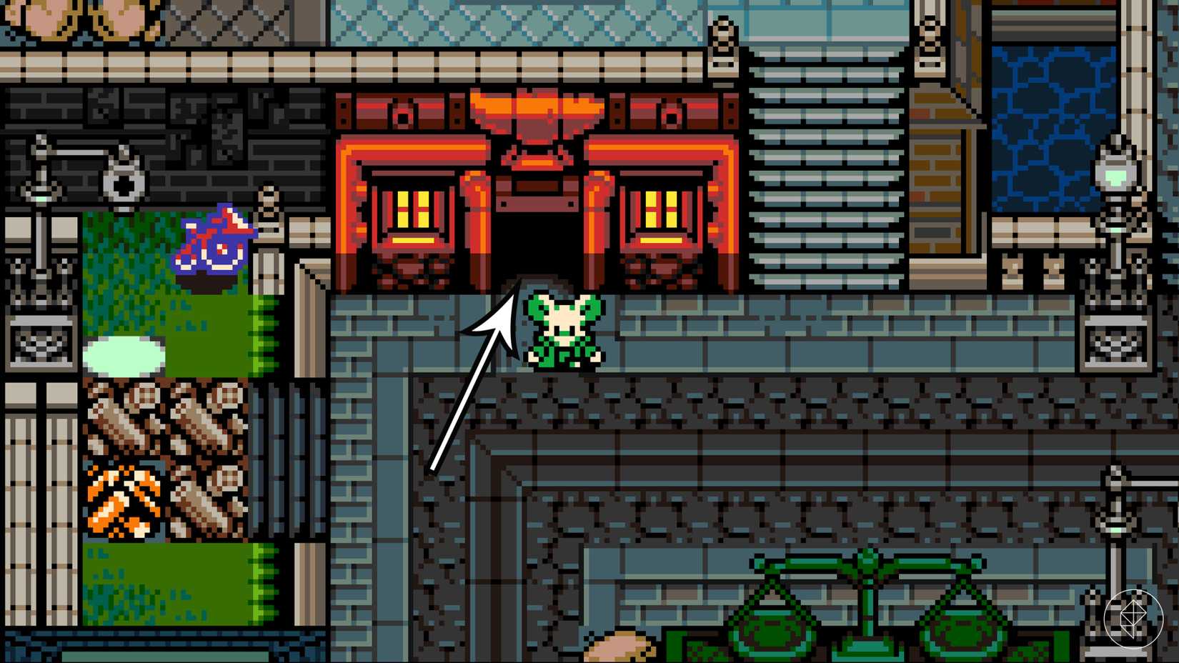 The general weapon shop location in Mina the Hollower.