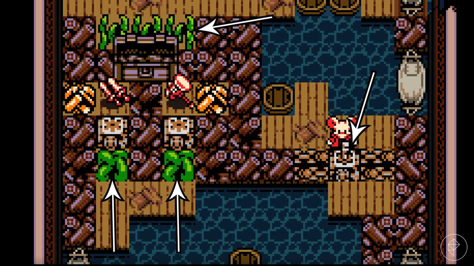 The remaining starting weapon locations in Mina the Hollower.