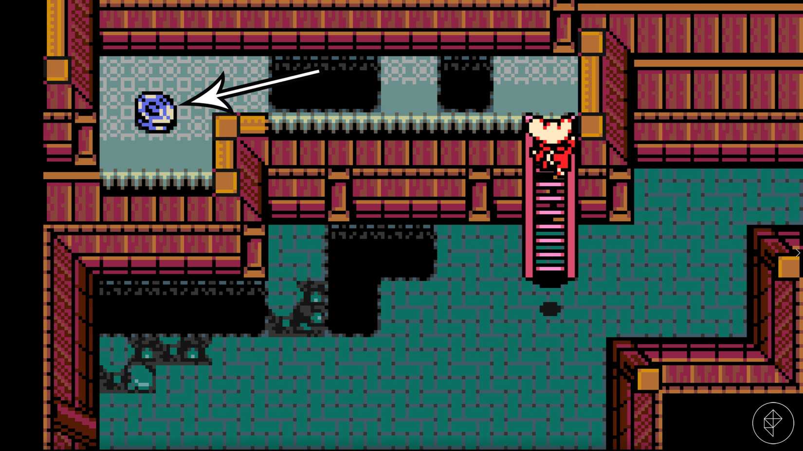 Mina trouve la mise à niveau de la boîte à Joule de Pinky dans Mina the Hollower.