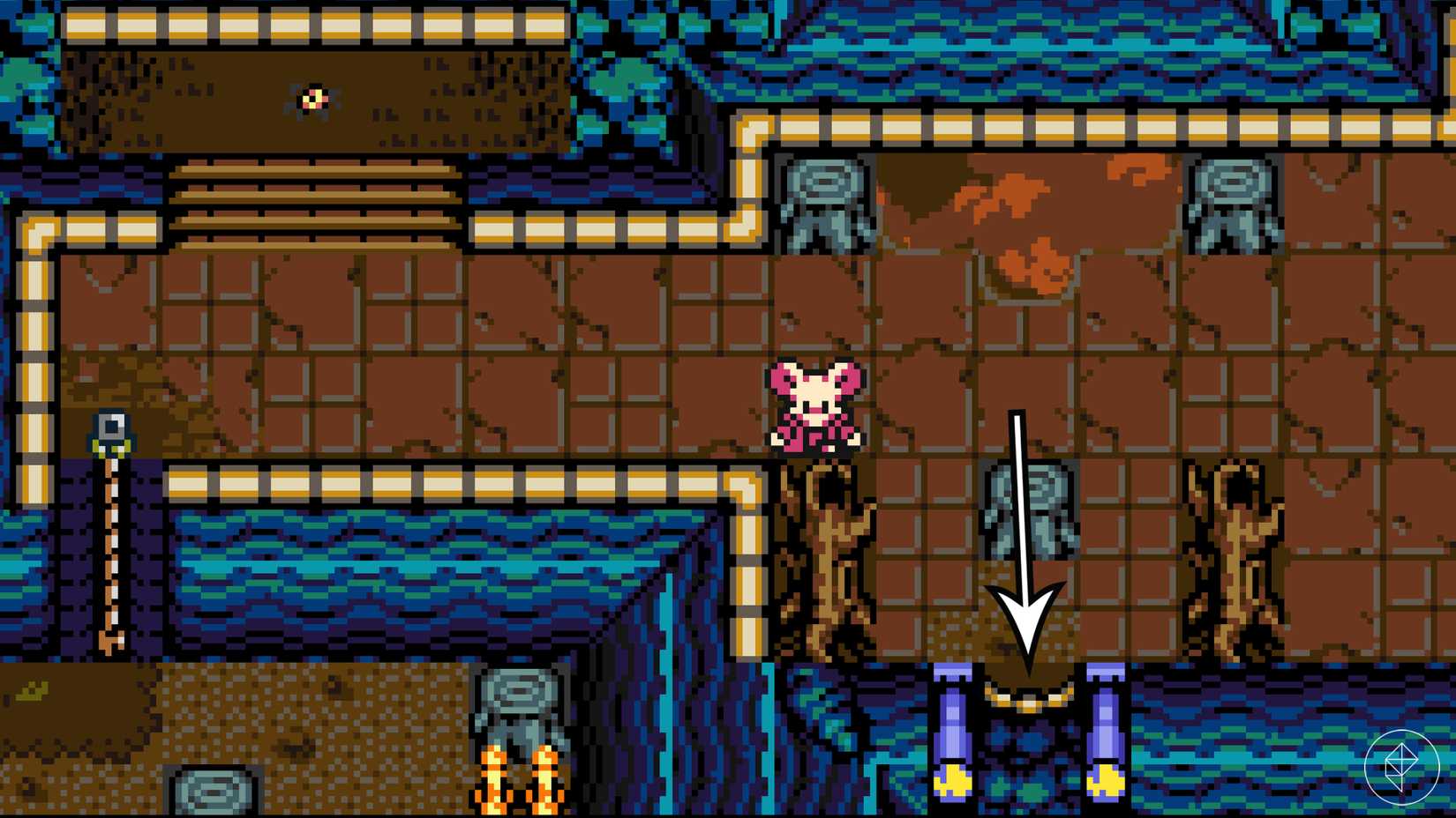 The second Poppit shop location in Mina the Hollower.