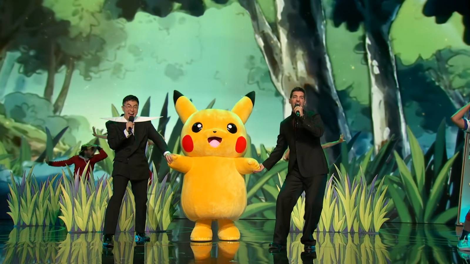 Bowen Yang, Matt Rogers slay Pokemon song at Bravo's Las Culturistas Culture Awards