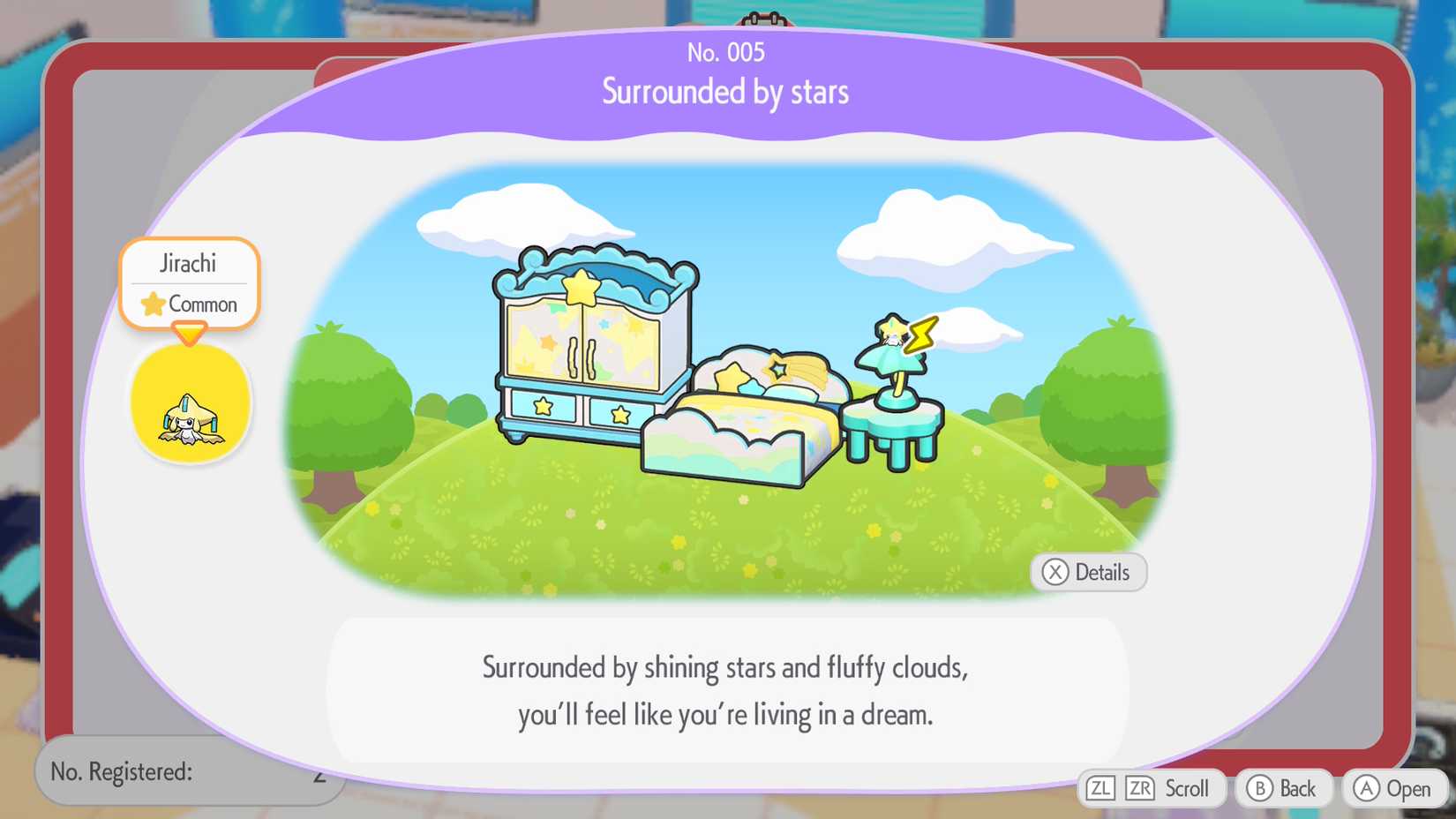 L'habitat dell'evento Jirachi a Pokopia
