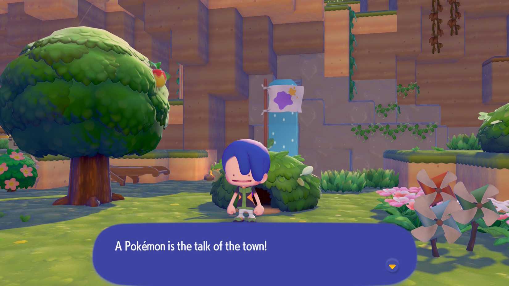 The start of the Jirachi event in Pokopia