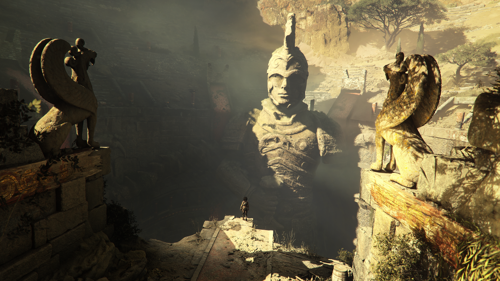 A colossal statue in Resonance: A Plague Tale Legacy