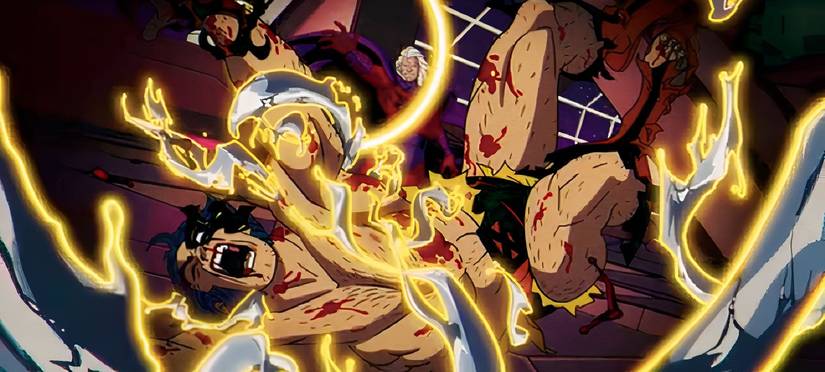 Magneto stripping Wolverine of his Adamantium