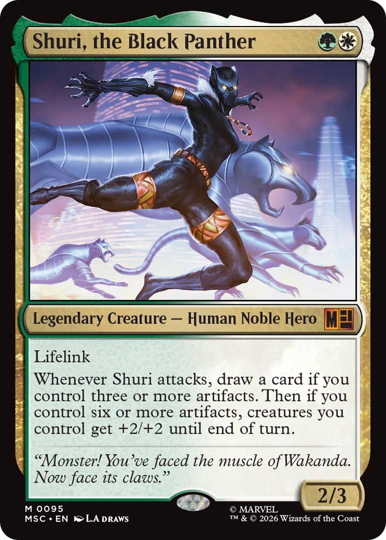 black panther mtg commander deck EDH Deck Panther, Wakandan King 100 Magic Cards Custom Deck Marvel Counters 10 Surge Foil double Magic The Gathering | Marvel