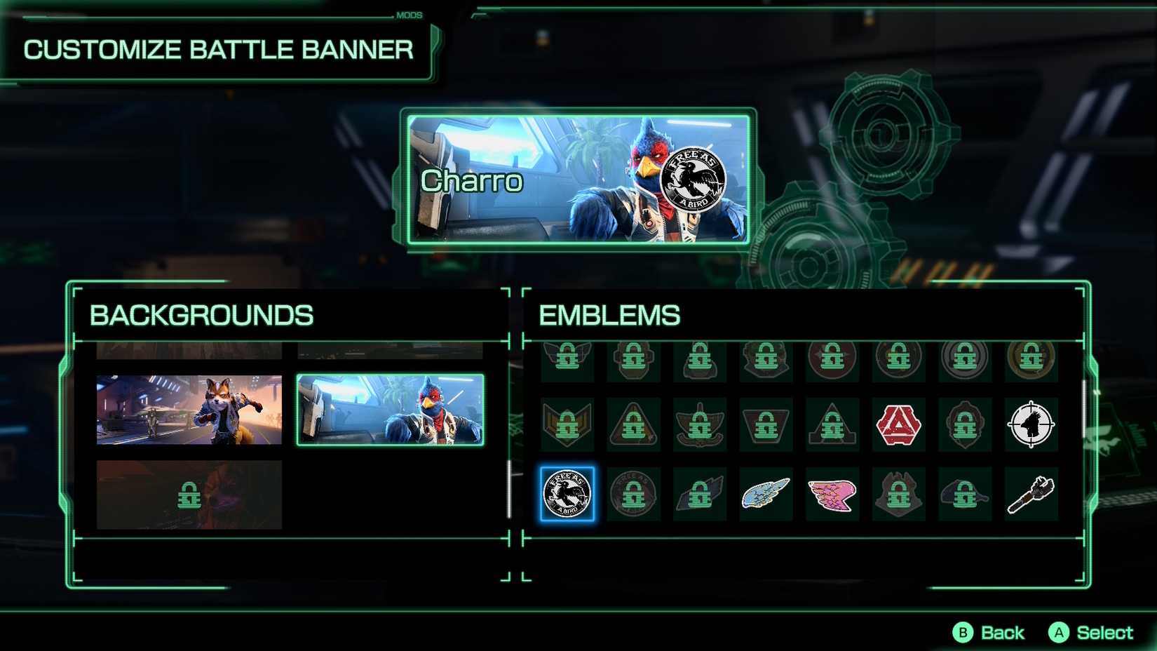 A selection of amiibo rewards in Star Fox