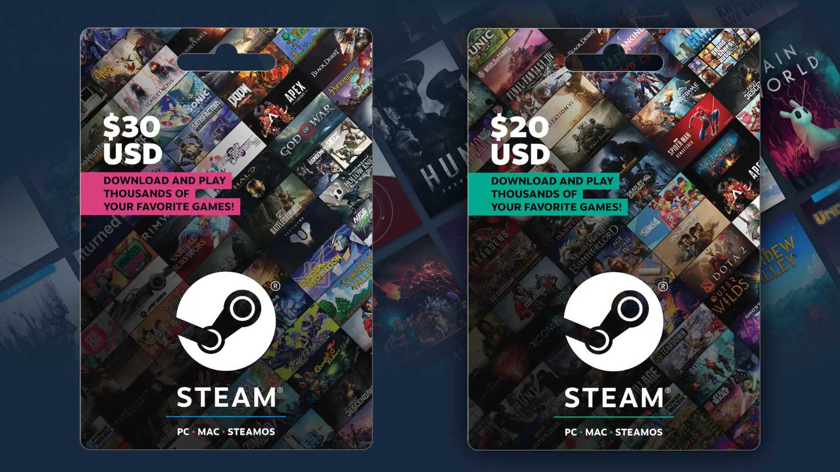 steam cards