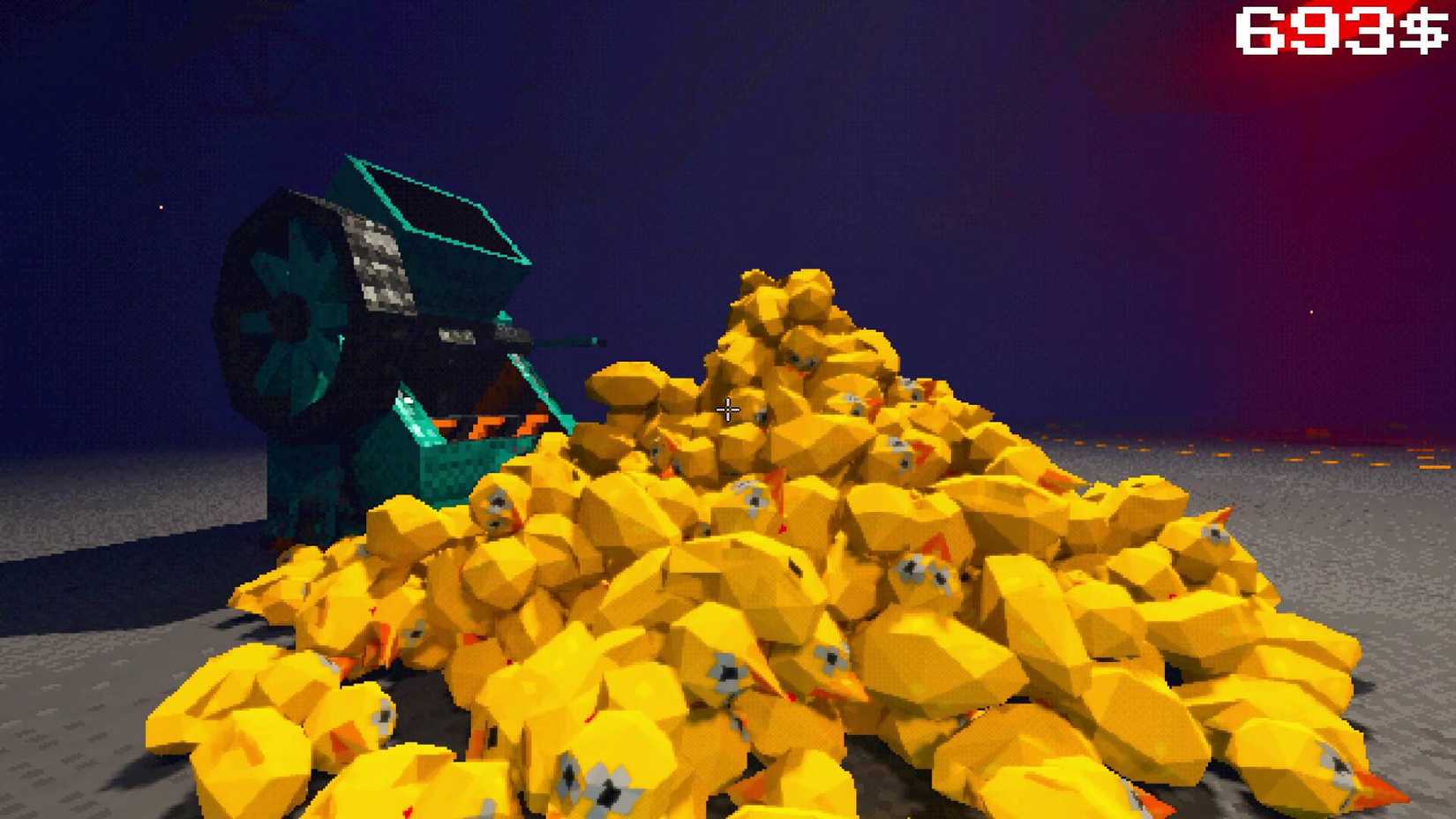 A huge pile of rubber ducks in Project PITT.