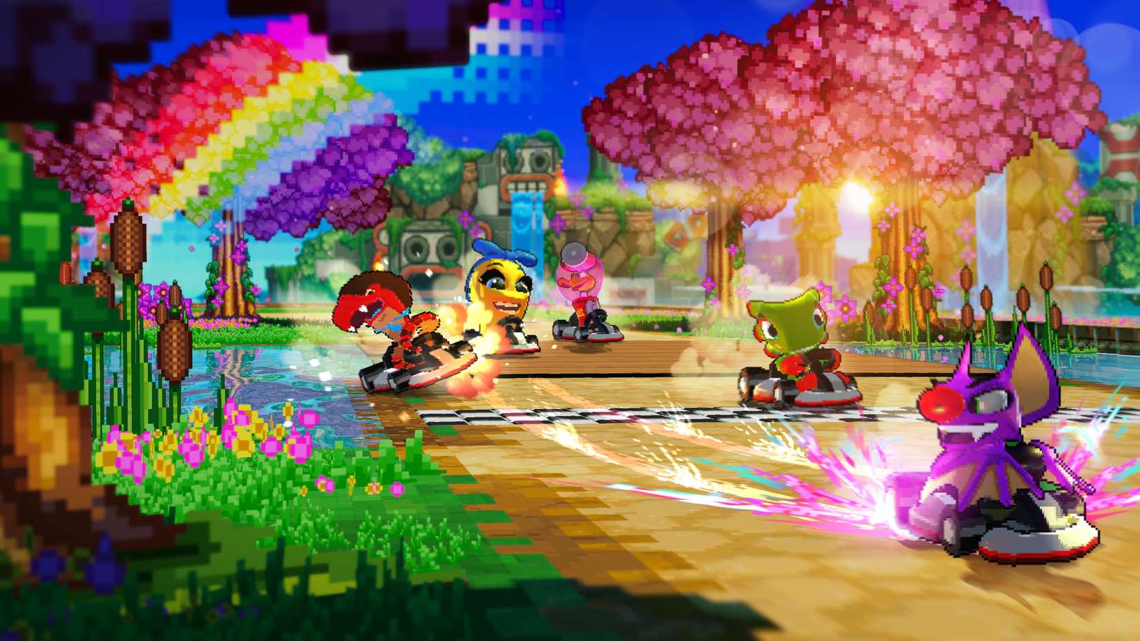 Gameplay from Super Yooka-Laylee Kart