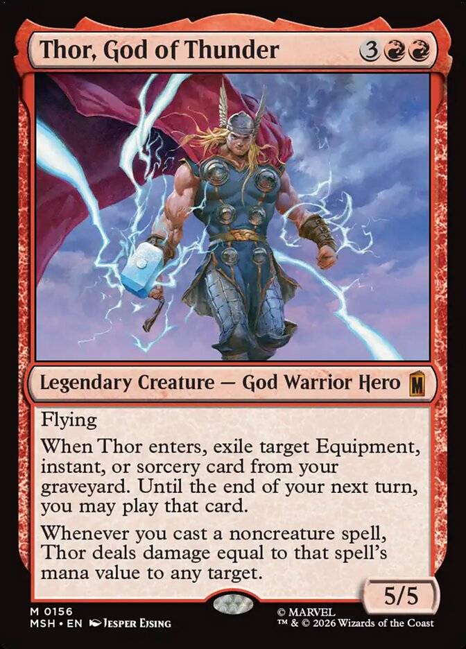 thor god of thunder mtg