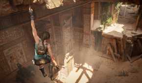 Tomb Raider's 2027's Return Looks Stunning in New Official Footage 61 Lara Croft hangs from a beam in Tomb Raider: Legacy of Atlantis.