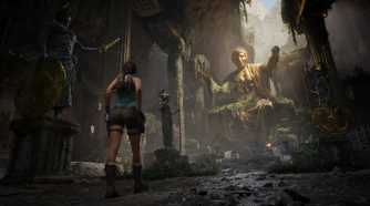 Tomb Raider's 2027's Return Looks Stunning in New Official Footage 49 Lara Croft stands in front of a statue in Tomb Raider: Legacy of Atlantis.
