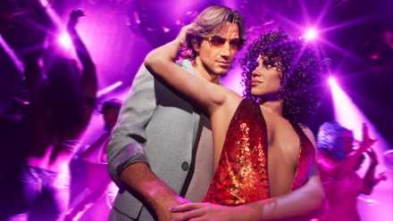 Jason and Lucia looking stylish in GTA6's Vice City pack