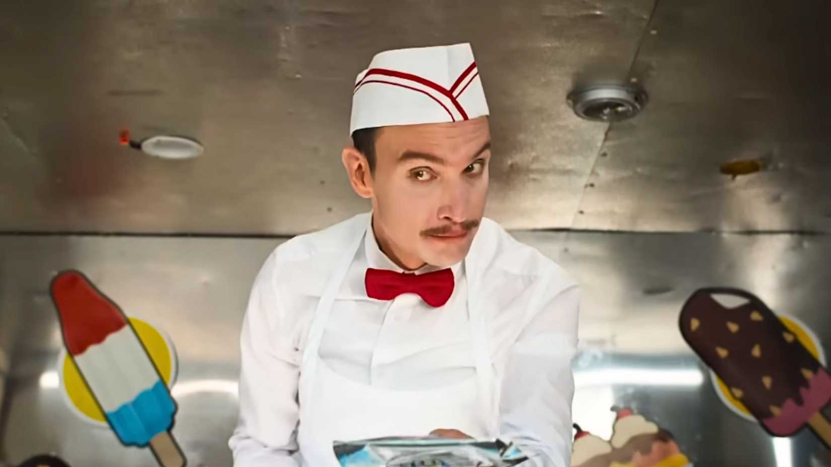 Ice Cream Man serves up a scoop.
