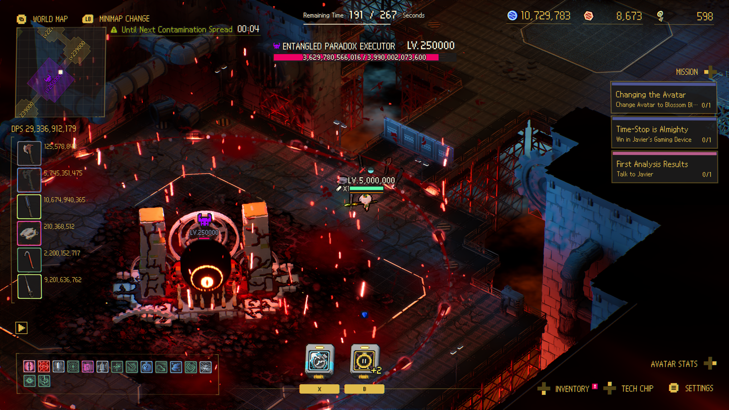 Ascend to Zero hero fights a boss