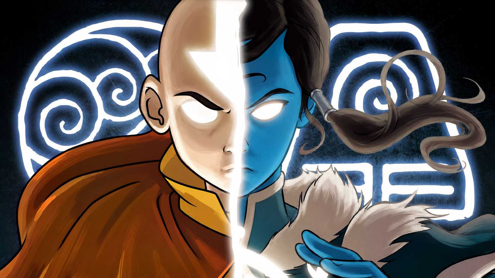aang and blue korra