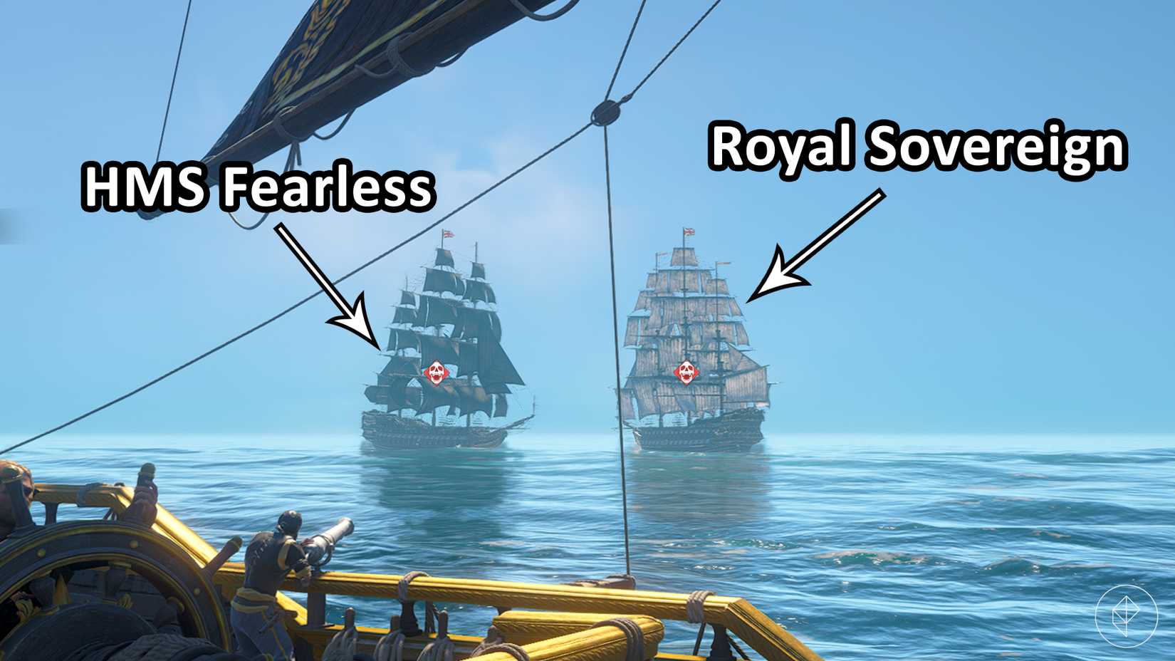 The HMS Fearless and Royal Sovereign in Assassin's Creed Black Flag Resynced.