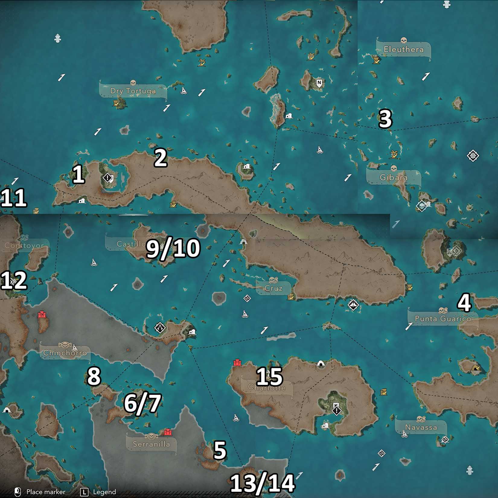 Every Mayan Stone location in Assassin's Creed Black Flag Resynced.