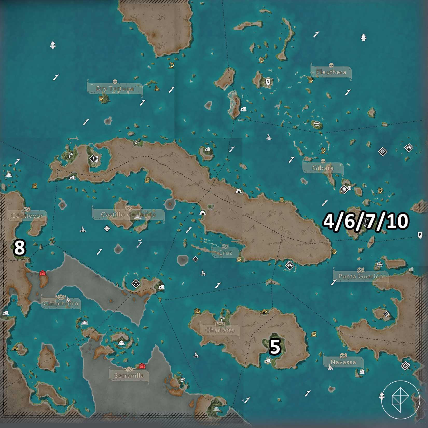 Every quest-based outfit location in Assassin's Creed Black Flag Resynced