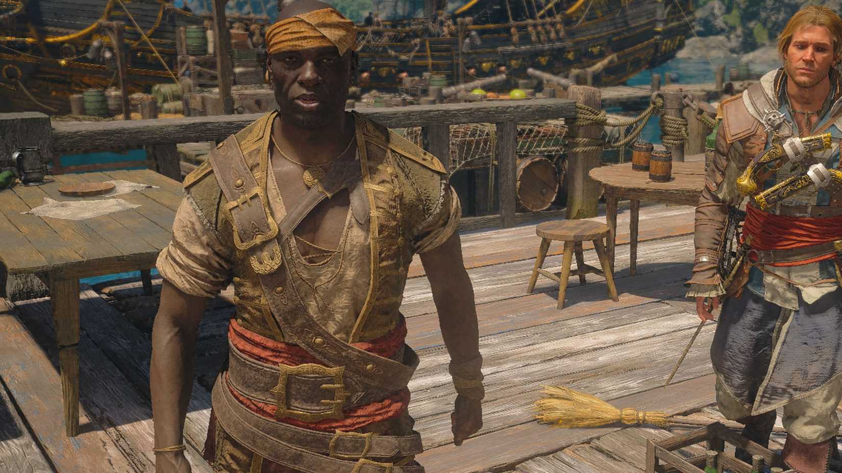 An Assassin's Creed Black Flag screenshot showing Adéwalé
