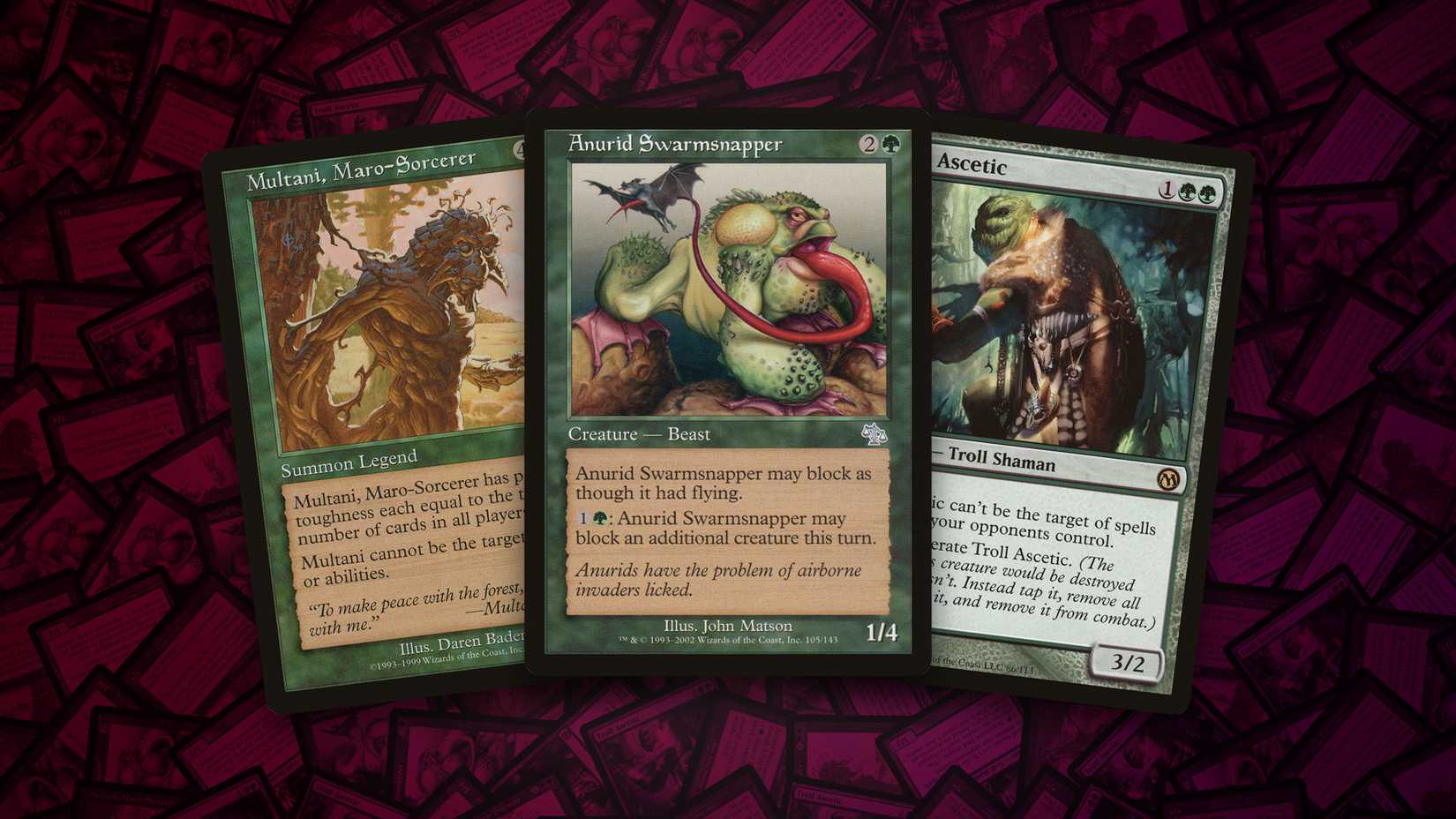 Anurid Swarmsnapper + Multani, Maro-Sorcerer + Troll Ascetic