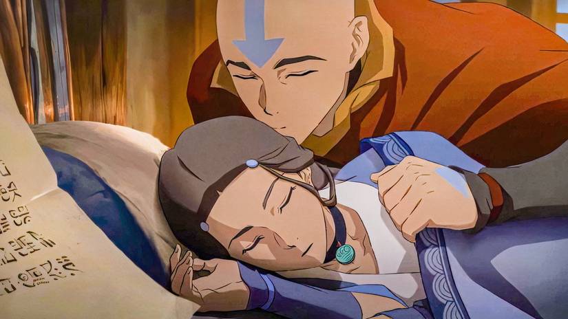 avatar aang last airbender and katara