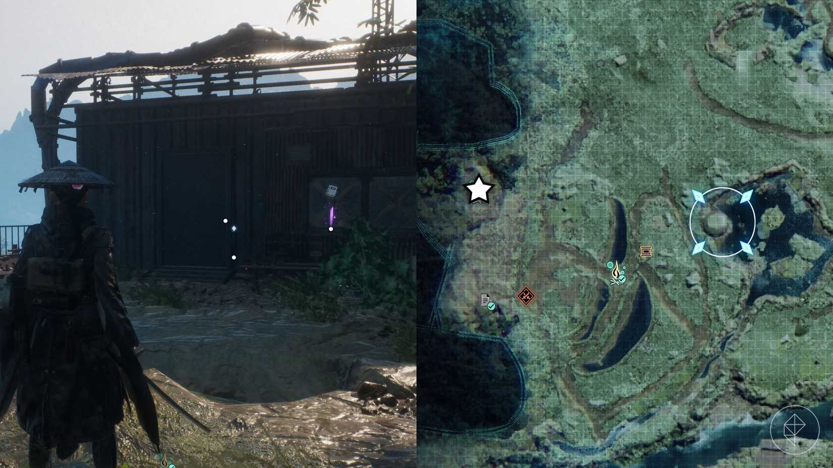 A montage of two Beast of Reincarnation images showing the location of acid bolt manual