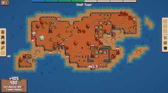 An empty island with an autumnal theme in Combolands