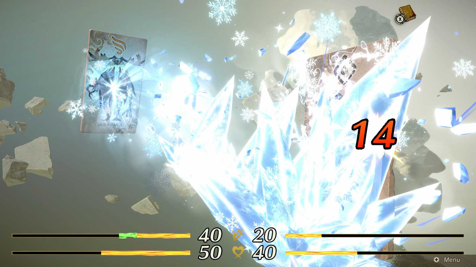Cards battle in Culdcept Begins.
