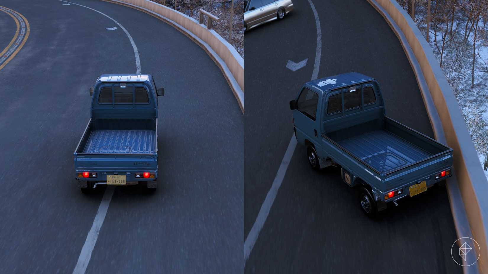 Kamion koji vozi po cesti u Forza Horizon 6.