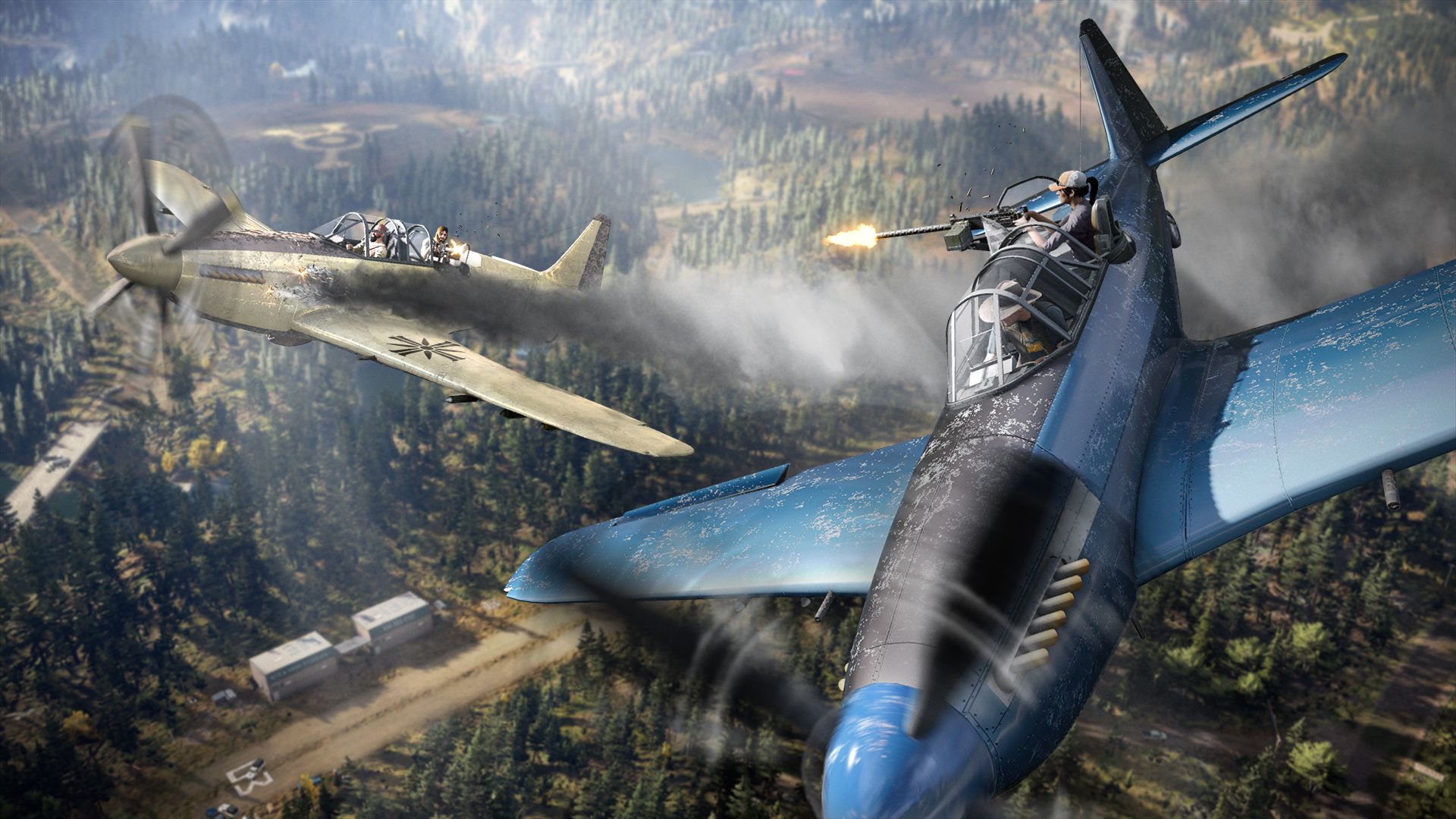 far cry character fighting on a plane
