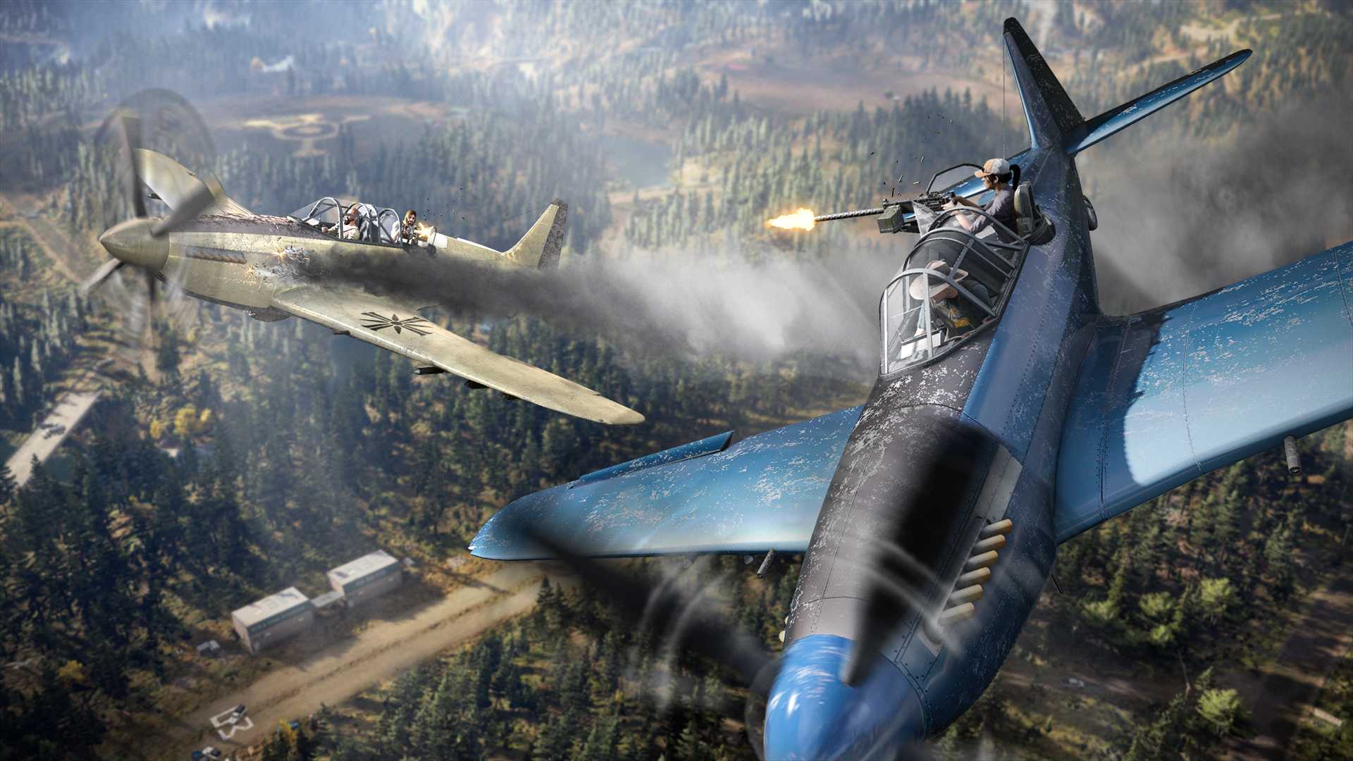 far cry character fighting on a plane