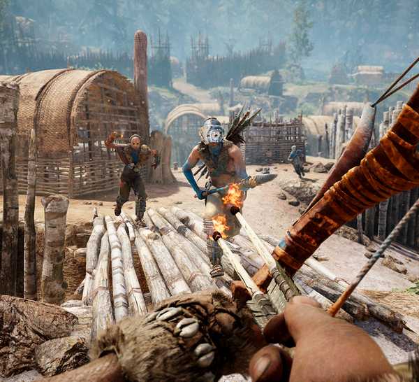 far cry character using fire arrow on enemy