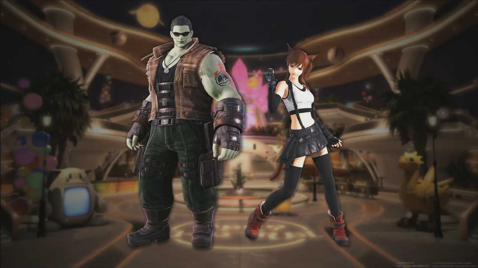 Trang phục của Barret và Tifa trong FFXIV