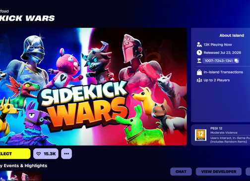 Sidekick wars, an example of a creature game in the Cuddles and Chaos event
