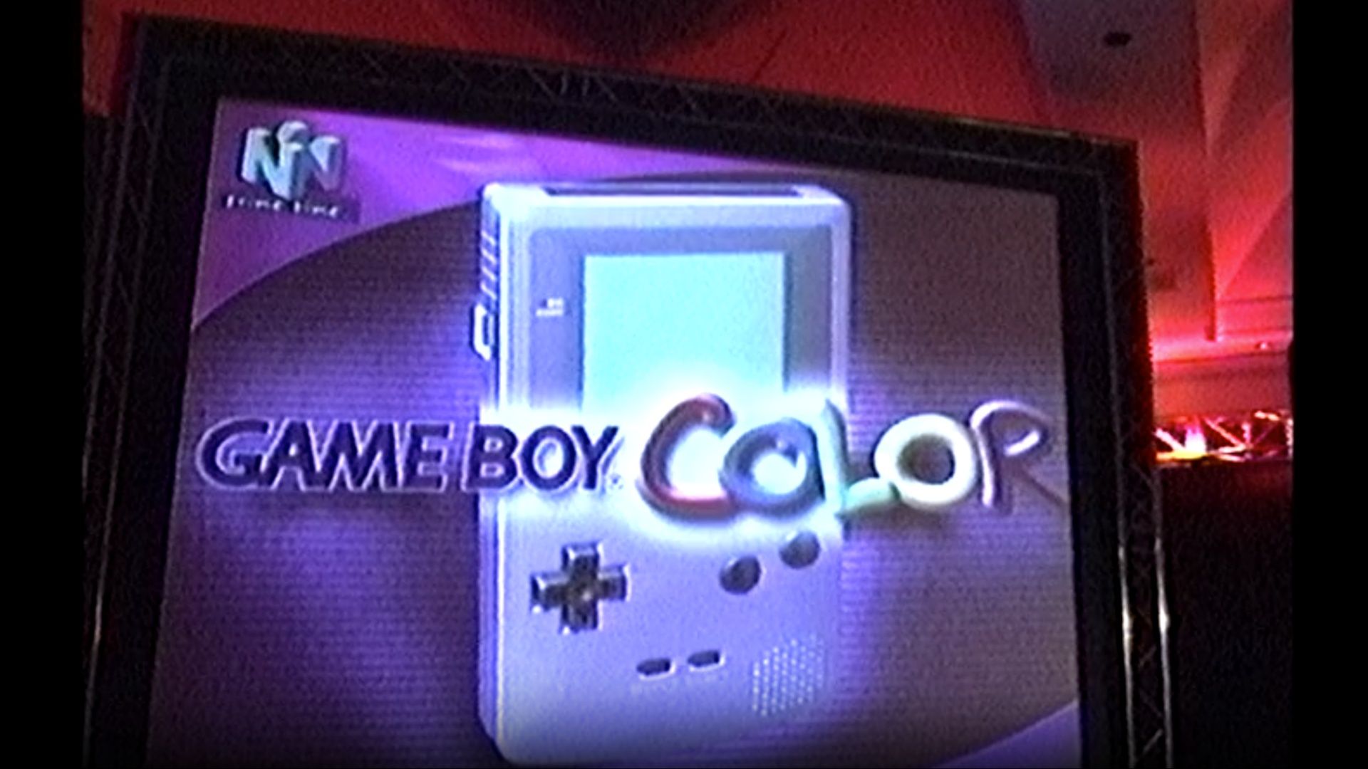 promotional image for the gameboy color featuring its logo