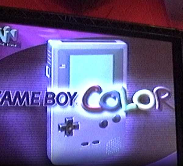 promotional image for the gameboy color featuring its logo